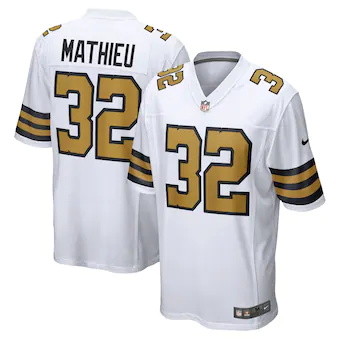 mens nike tyrann mathieu white new orleans saints player ga